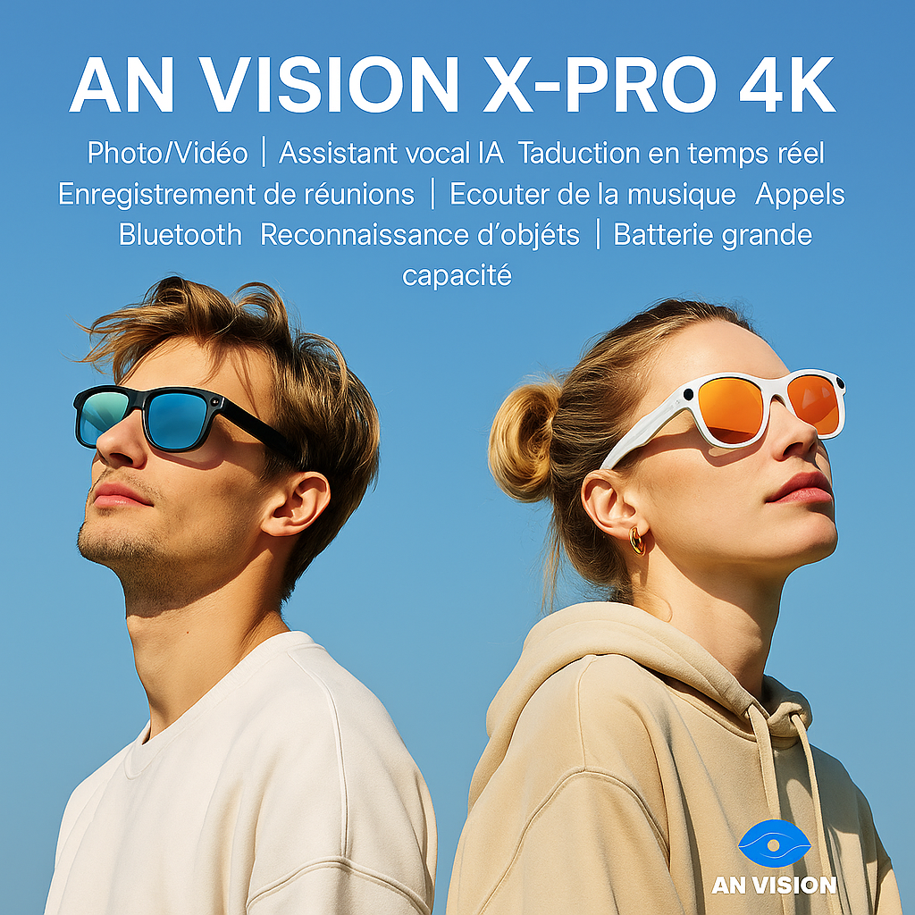 🕶️ AN VISION X-PRO 4K – Les lunettes connectées les plus puissantes au monde